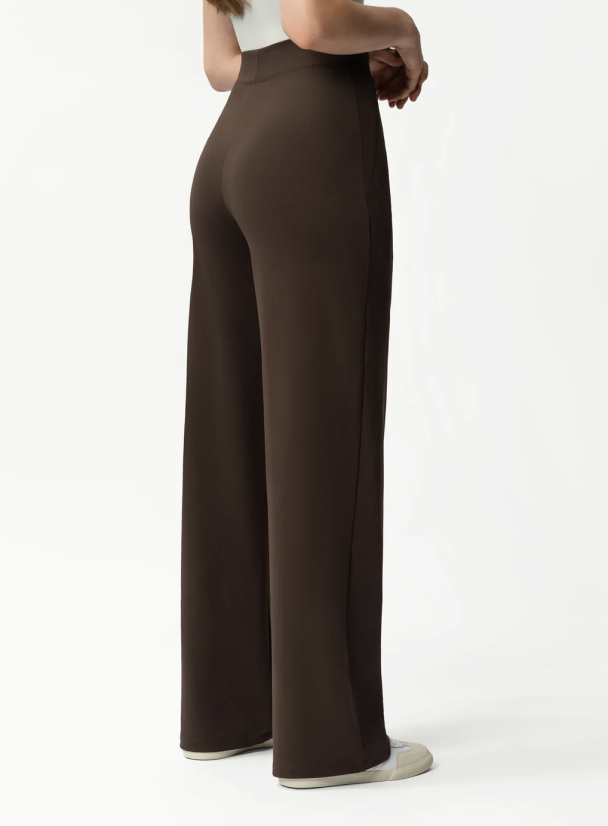 Asana Relaxed Straight Pant - Dark Brown   - Image 2