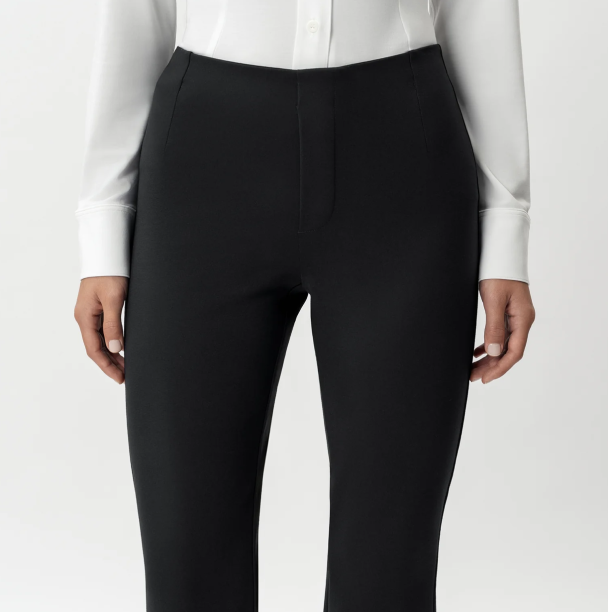 Tailored Ponte Bootcut - Black - Image 3