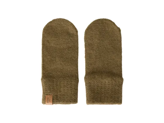 Nanson Knit Mittens BABY, Kangaroo - Lil' Atelier