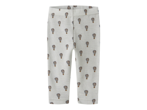 Noel Wool Slim Legging, Oyster Mushroom / Air Balloon - Lil' Atelier