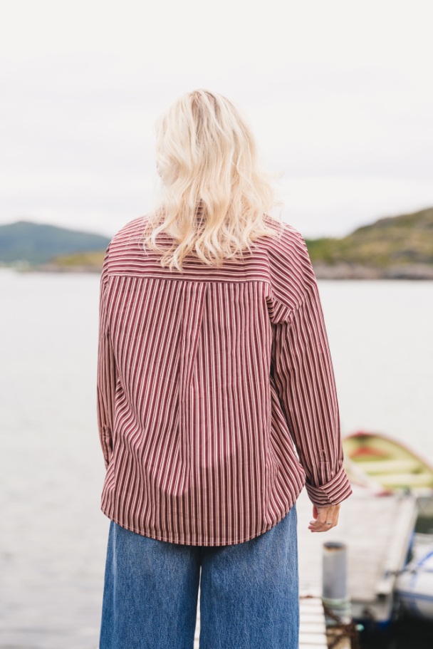 Ida Maja Shirt - M Rose/Choco T - Image 2