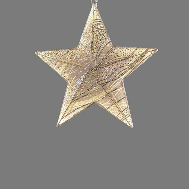 LED-stjerne 36 cm - Gull