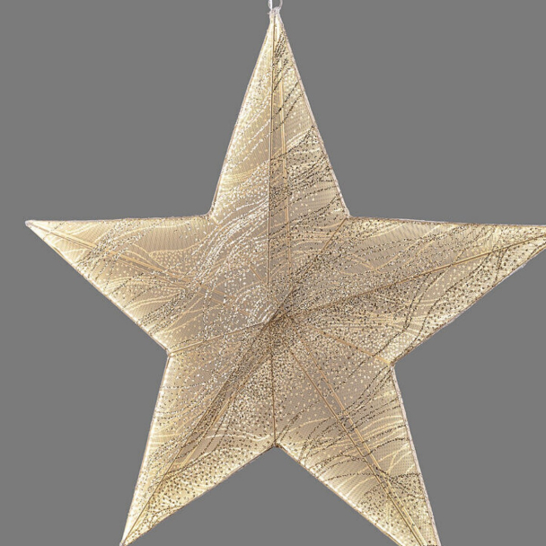 LED-stjerne 76 cm - Gull