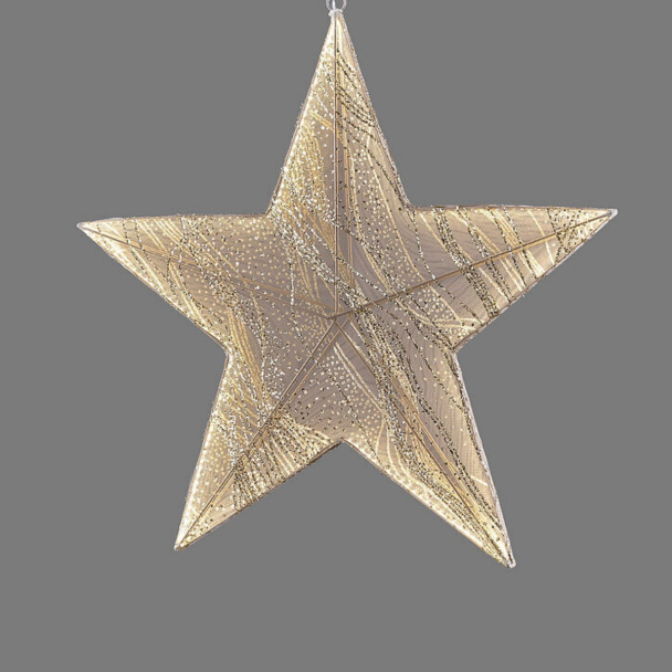 LED-stjerne 55 cm - Gull