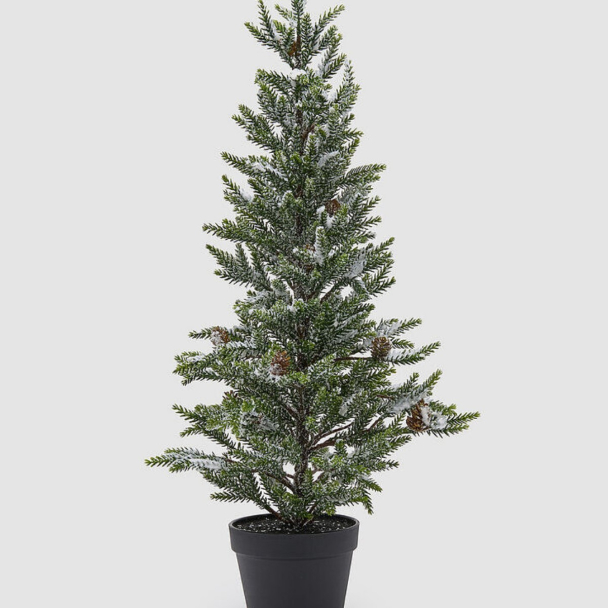 Snødekt juletre i potte 65 cm