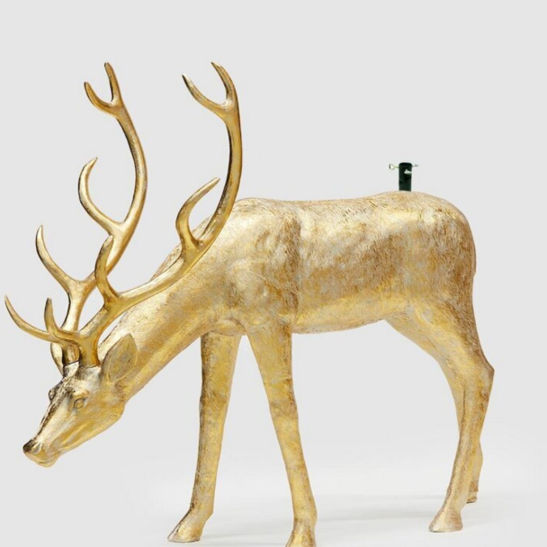 Hjortebase til juletre 140 cm - Gull