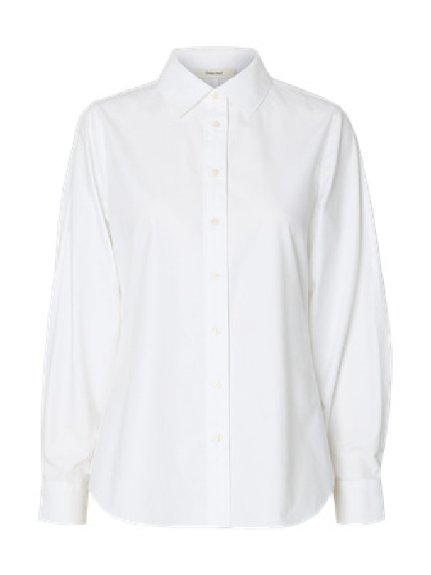 Ester Slim Barrel Sleeve Shirt – Bright White