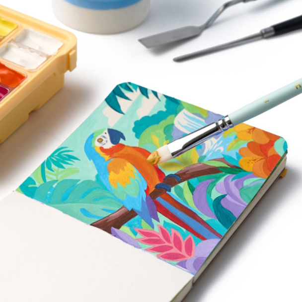 HIMI Twin Cup Gouache Sett Gul 12stk – Fargerik - Image 2