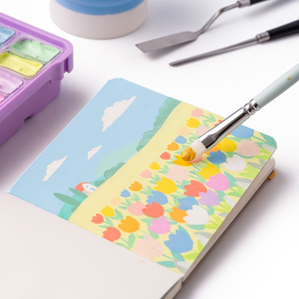 HIMI Twin Cup Gouache Sett Lilla 12stk – Pastell - Image 2