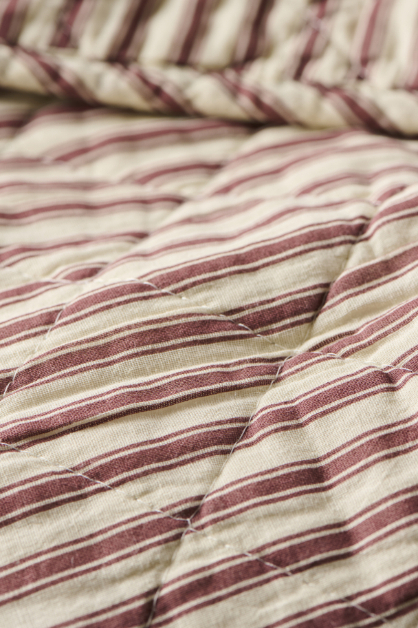 Quilt i Sand & Plommefargede striper - Image 2