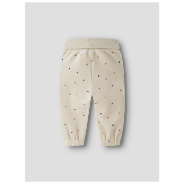 NBFNabiaya velourbukse, beige - Image 2