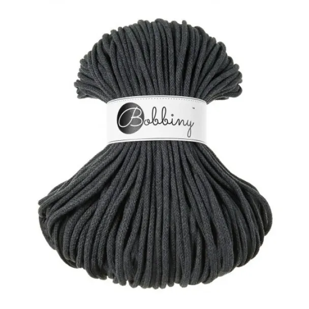 Bobbiny charcoal 5 mm