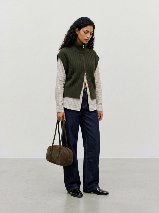 VMBANG RIB SL HIGHNECK ZIPPER VEST NOOS - Image 2
