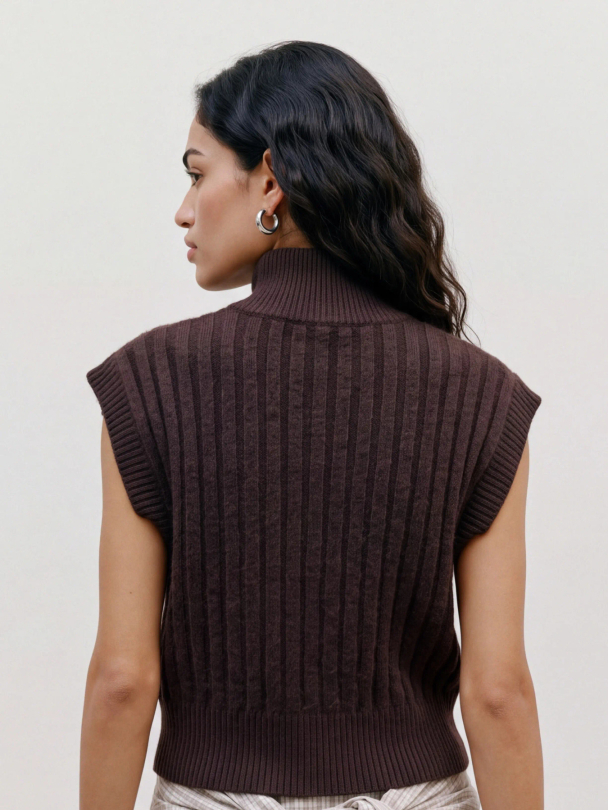 VMBANG RIB SL HIGHNECK ZIPPER VEST NOOS - Image 5