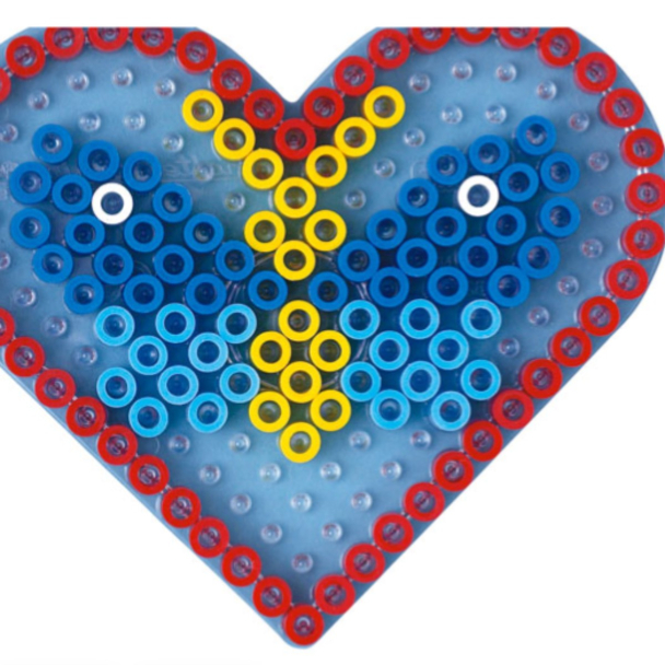 Hama Maxi Piggplate – Hjerte