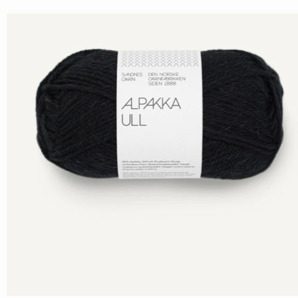 Alpakka Ull - 1099 - Black