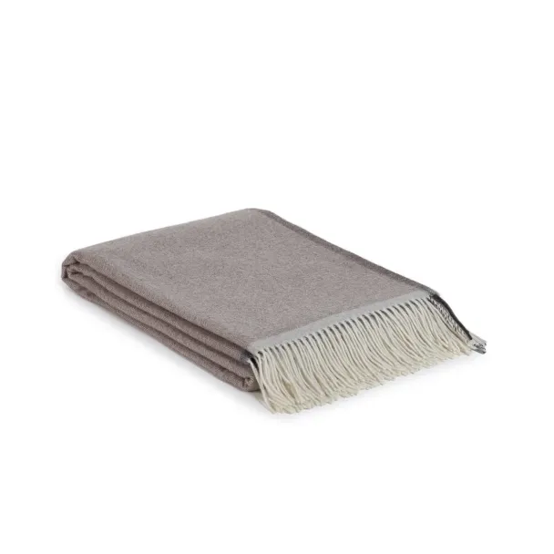 Mykt Pledd i Merinoull & Kasjmir - Mørk brun - Image 1