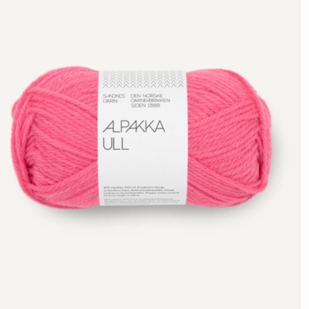 UTGÅTT - Alpakka Ull - 4315 - Bubblegum Pink