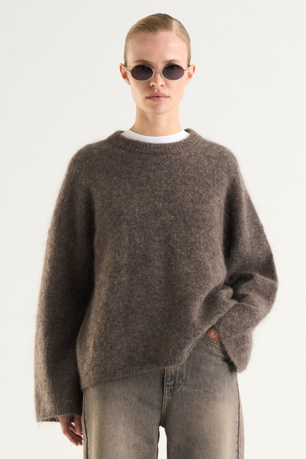 Mireya Knitted Sweater - Taupe  - Image 1