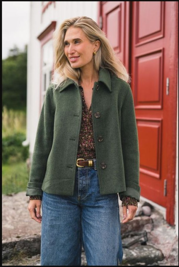 Aslaug Jacket - Chive Melange