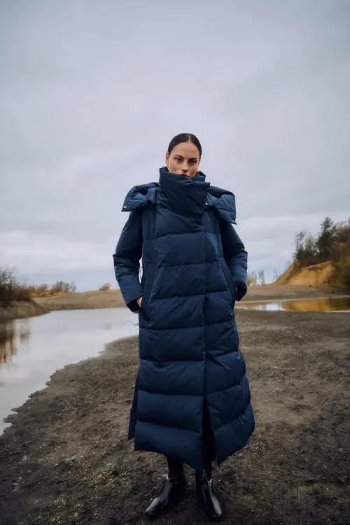 Micco Hat Down Coat Blue