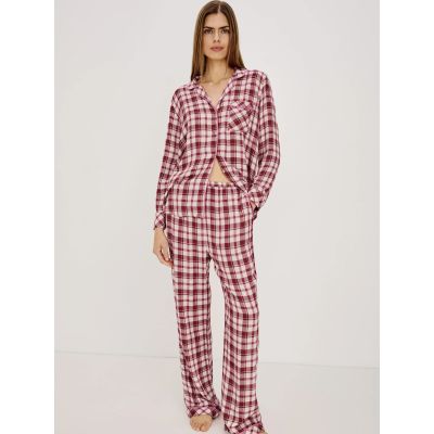 Luna Pajama Set Cardinal Rose