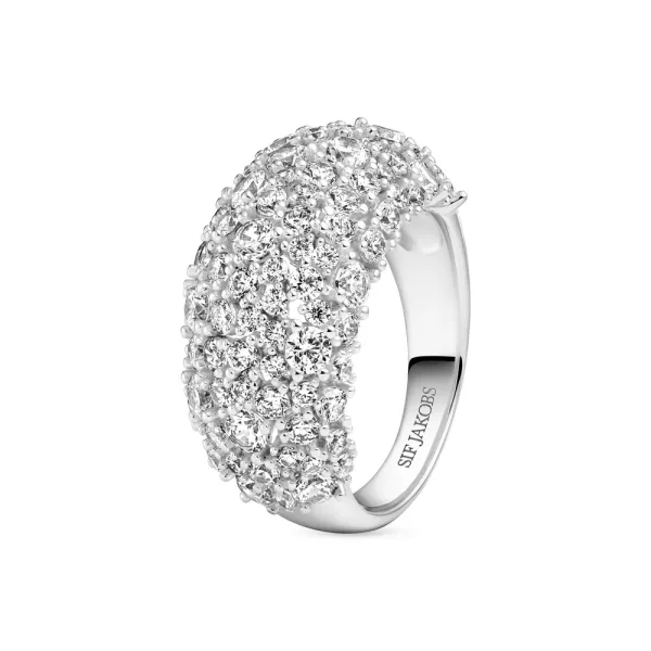 Ring Cristallo Grande, s&oslash;lv