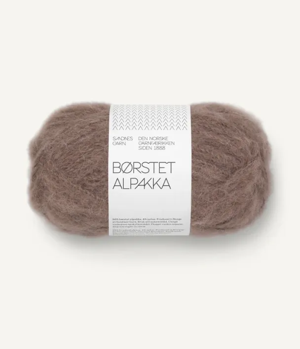 Børstet Alpakka eikenøtt 3161