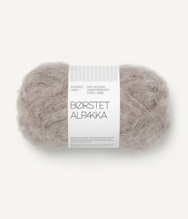 Børstet Alpakka beige 2650