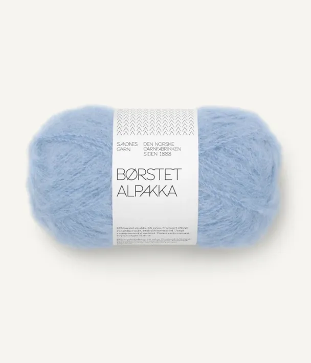 Børstet Alpakka summerday blue 6003 