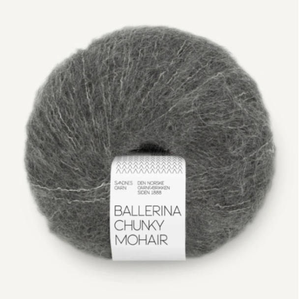 Ballerina Chunky Mohair - 1053 - Dark grey melange