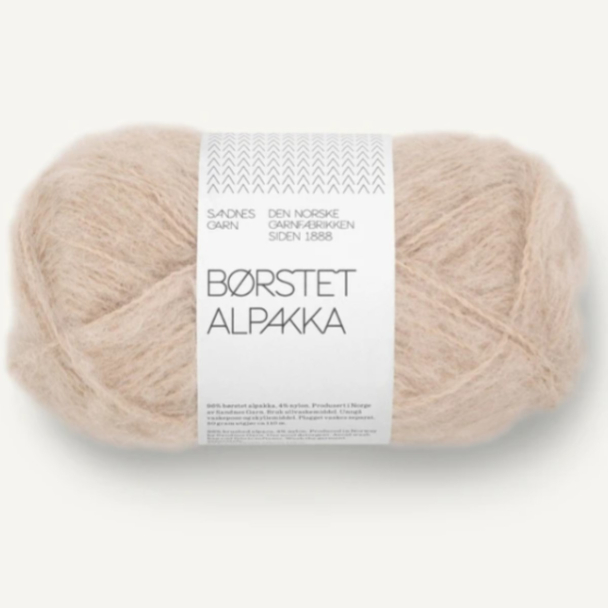 Børstet Alpakka - 3021 - Light Beige