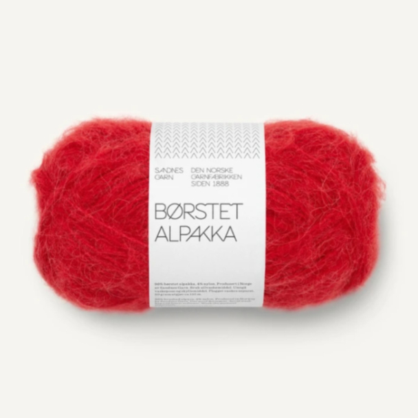 Børstet Alpakka - 4227 - Equestrian Red