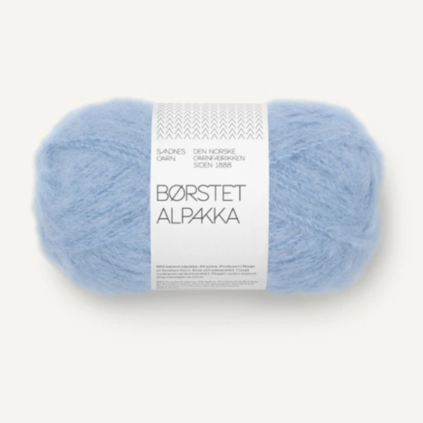 Børstet Alpakka - 6003 - Summerday Blue