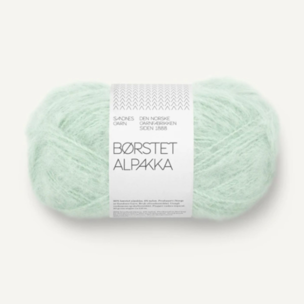 Børstet Alpakka - 7911 - Mint Green