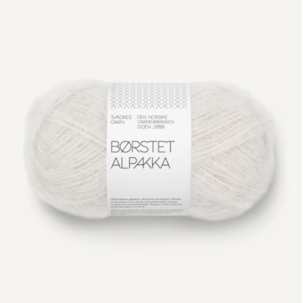 Børstet Alpakka - 1014 - Porcelain