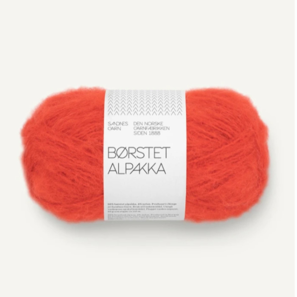 Børstet Alpakka - 3819 - Spicy Orange