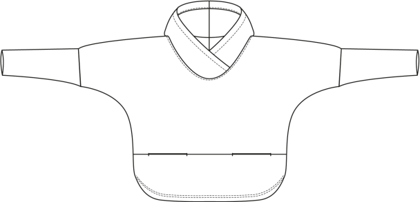 NOEN Genser med hette 84068 - Image 3