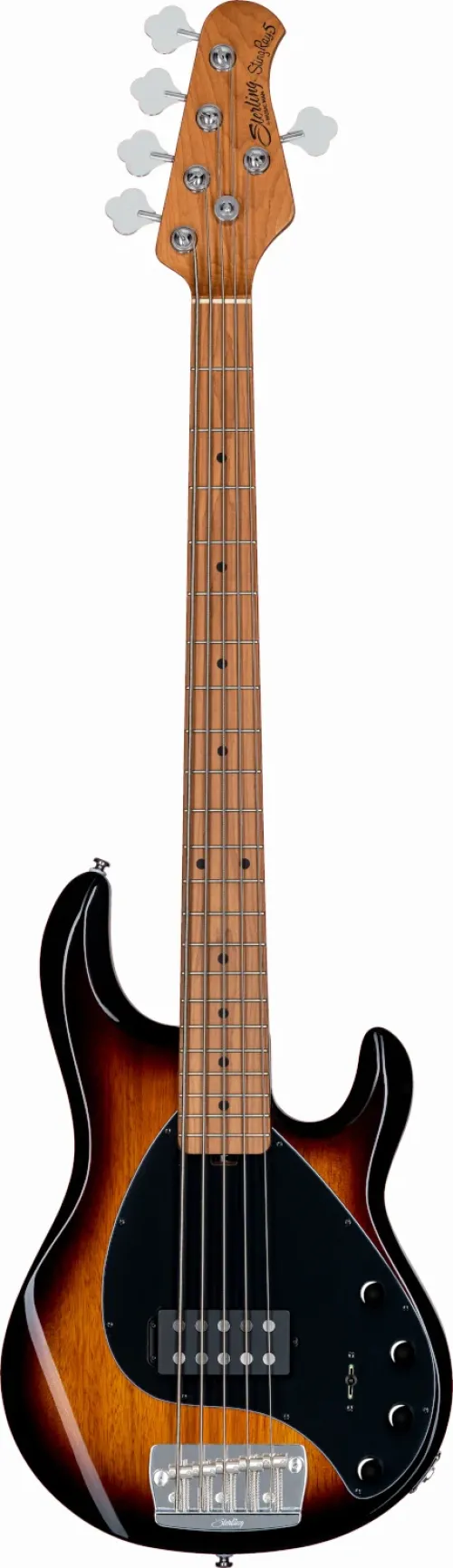 Bassgitar Sterling By Music Man StingRay35 Vintage Sunburst 5str