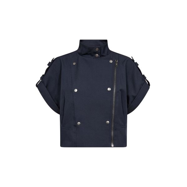 Luna Vest – Navy vest med glidelås fra Co'Couture 