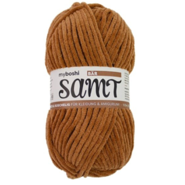 Myboshi Samt Chenillegarn 100g – 873 Bear