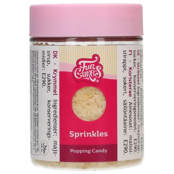 FunCakes Kakestrø Popping Candy 180g