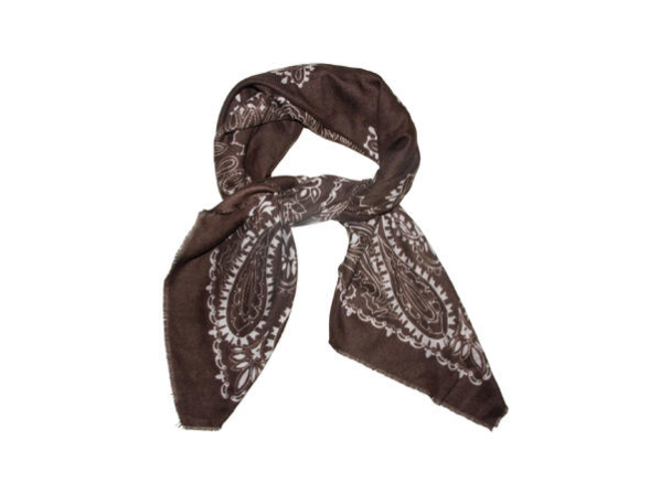 Skjerf Paisley Brun - Image 1