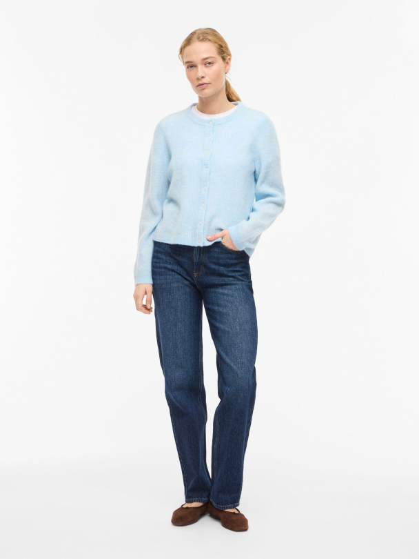 VILA VILory O-Neck Knit Cardigan, blå - Image 6