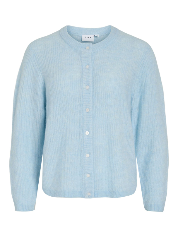 VILA VILory O-Neck Knit Cardigan, blå - Image 3
