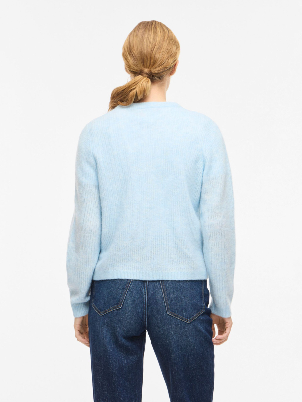 VILA VILory O-Neck Knit Cardigan, blå - Image 2