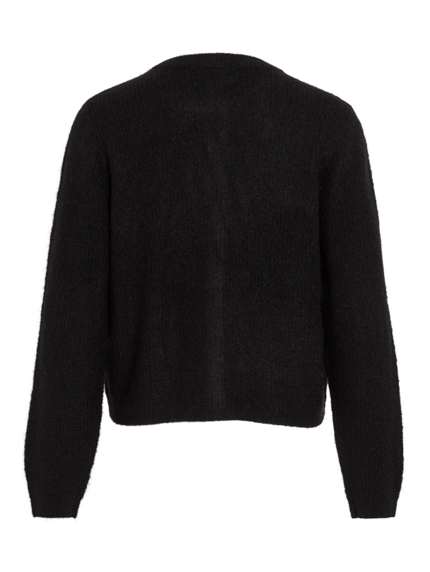 VILA VILory O-Neck Knit Cardigan, svart - Image 4