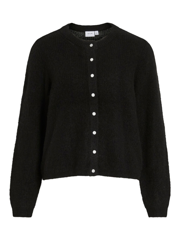 VILA VILory O-Neck Knit Cardigan, svart - Image 3