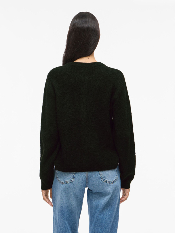 VILA VILory O-Neck Knit Cardigan, svart - Image 2