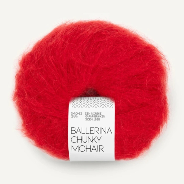 Ballerina Chunky Mohair - 4219 - True Red